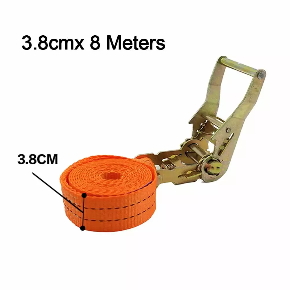 Tie Down Cargo Strap Luggage Lashing Strong Ratchet Belt Buckle Polyester