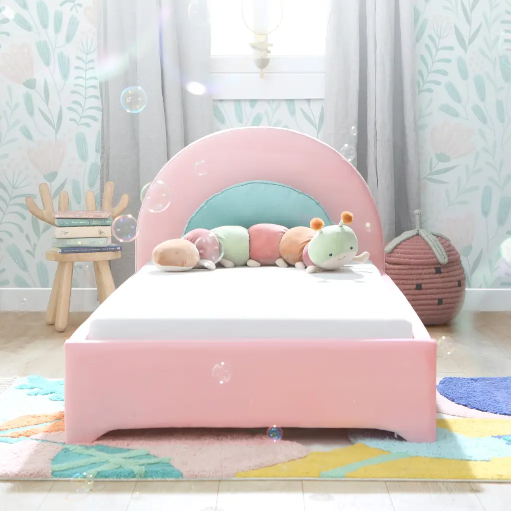 Uma Toddler Bed Cotton Candy Pink Material b2714