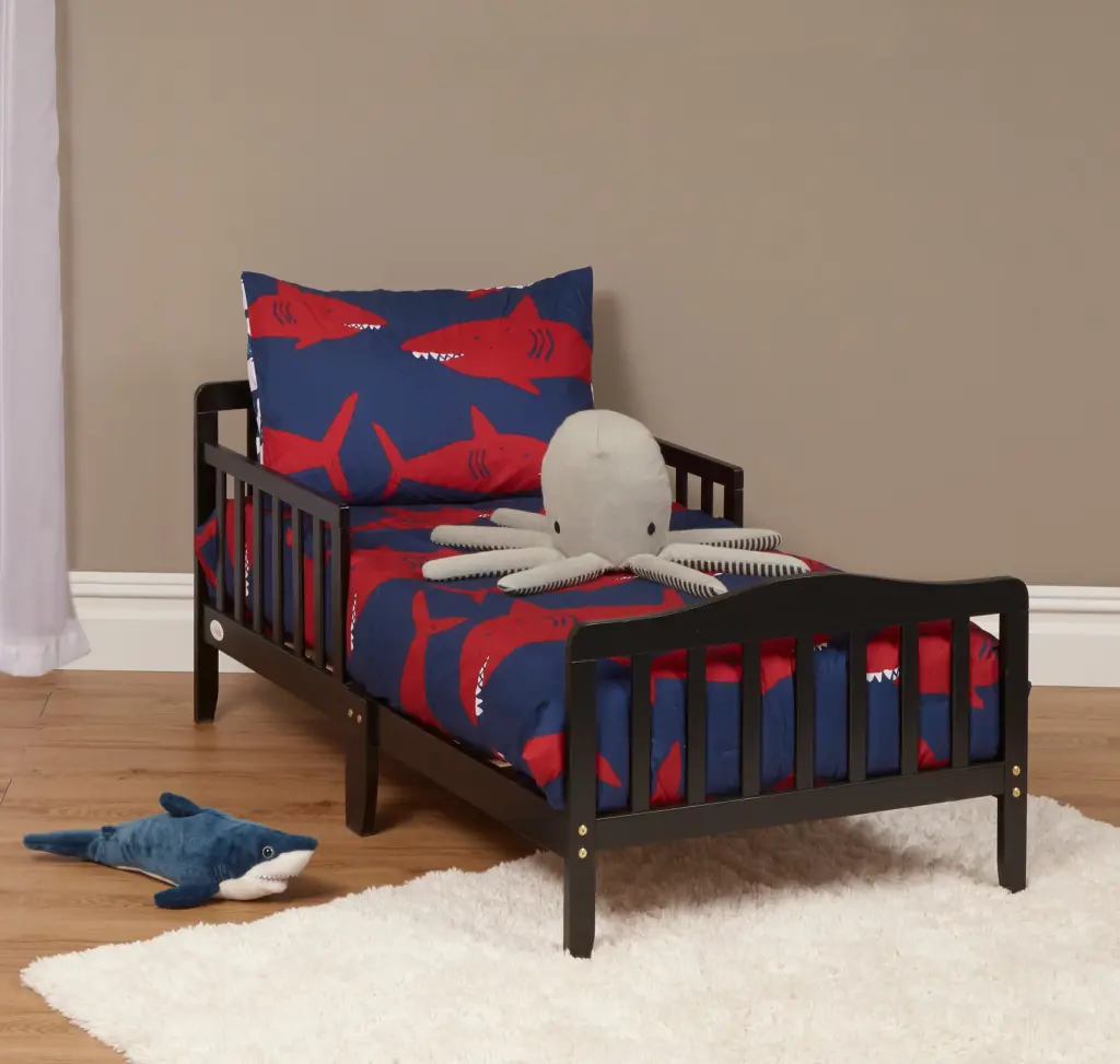Blaire Toddler Bed Black Black Solid Timber simple living