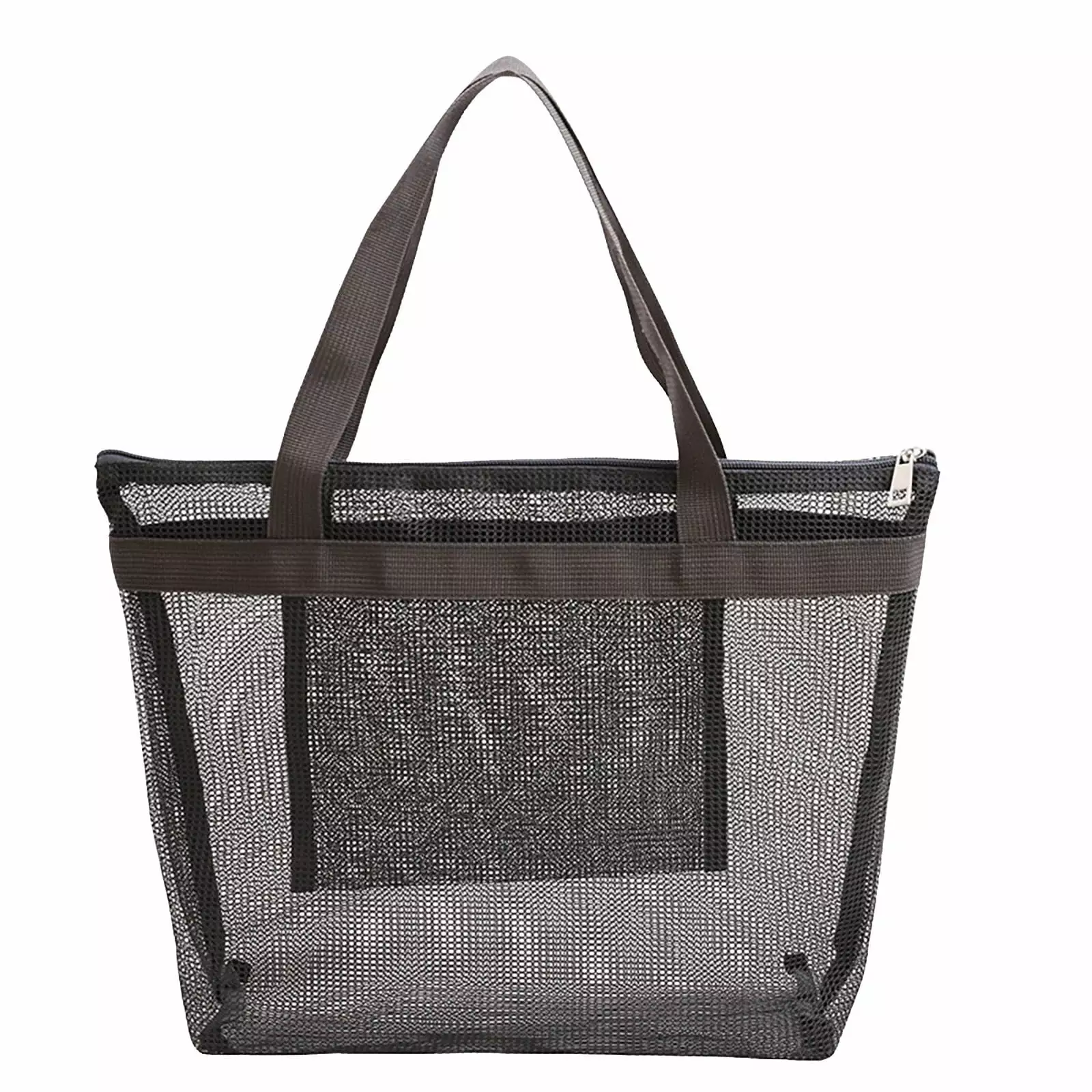 USYFAKGH Clear Mesh Travel Toiletry Bag Breathable Beach Swimming Bag Adjustable Straps