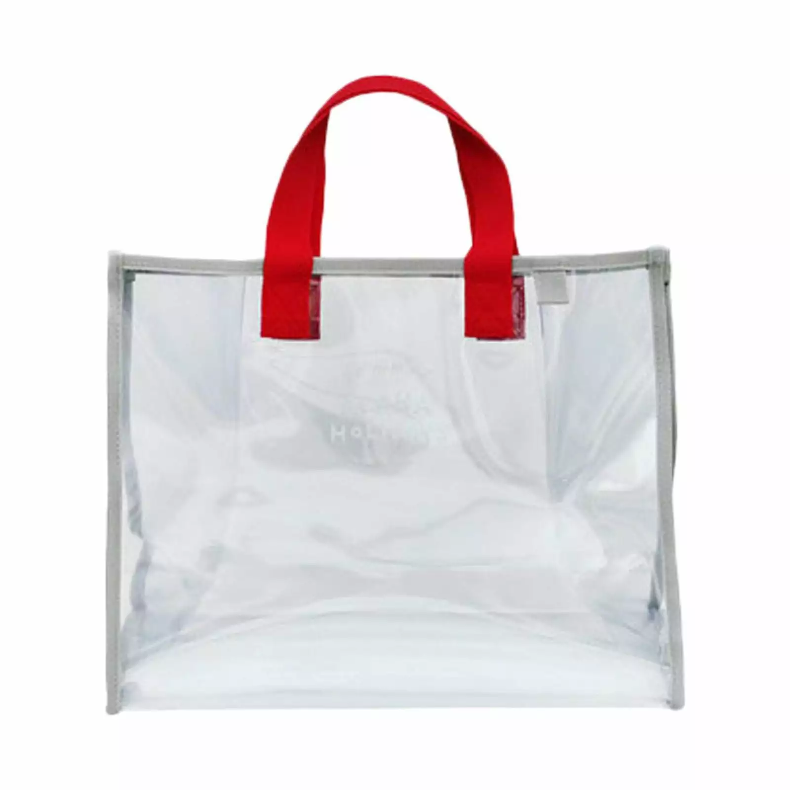 USYFAKGH Summer Aloha Holidays Transparent Beach Bag Travel Tote Carry on Luggage