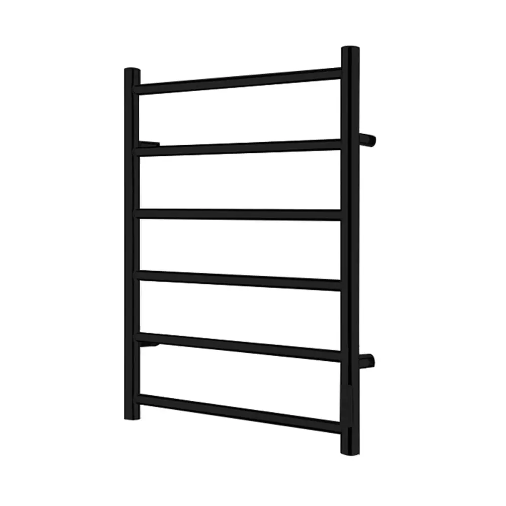 Premium Water-Resistant GEORGIA-BK 6-Bar Towel Warmer, Matte Charcoal