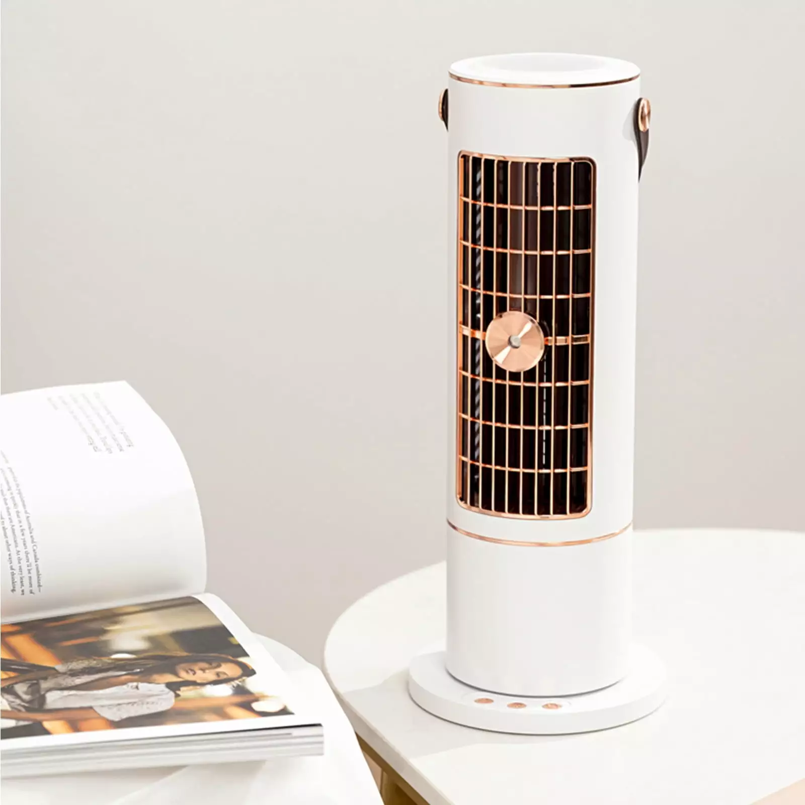 Dopebox Led Bladeless Fan Tower Electric Fan Personal Cooling Device 12 Volt Portable Air Conditioner