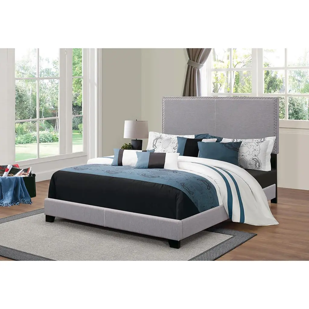 Grey Full Bed Trim Box Spring Required Full Grey Wood Bedroom Traditional furniture max