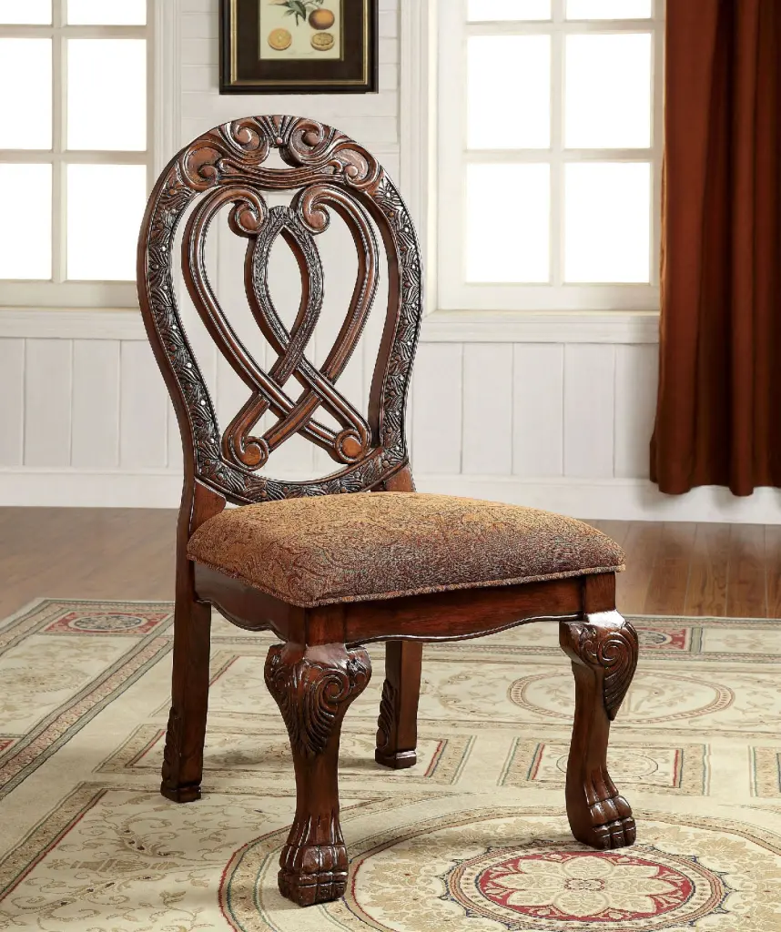 Formal Majestic Traditional Dining Chairs Cherry Solid Timber kanepe