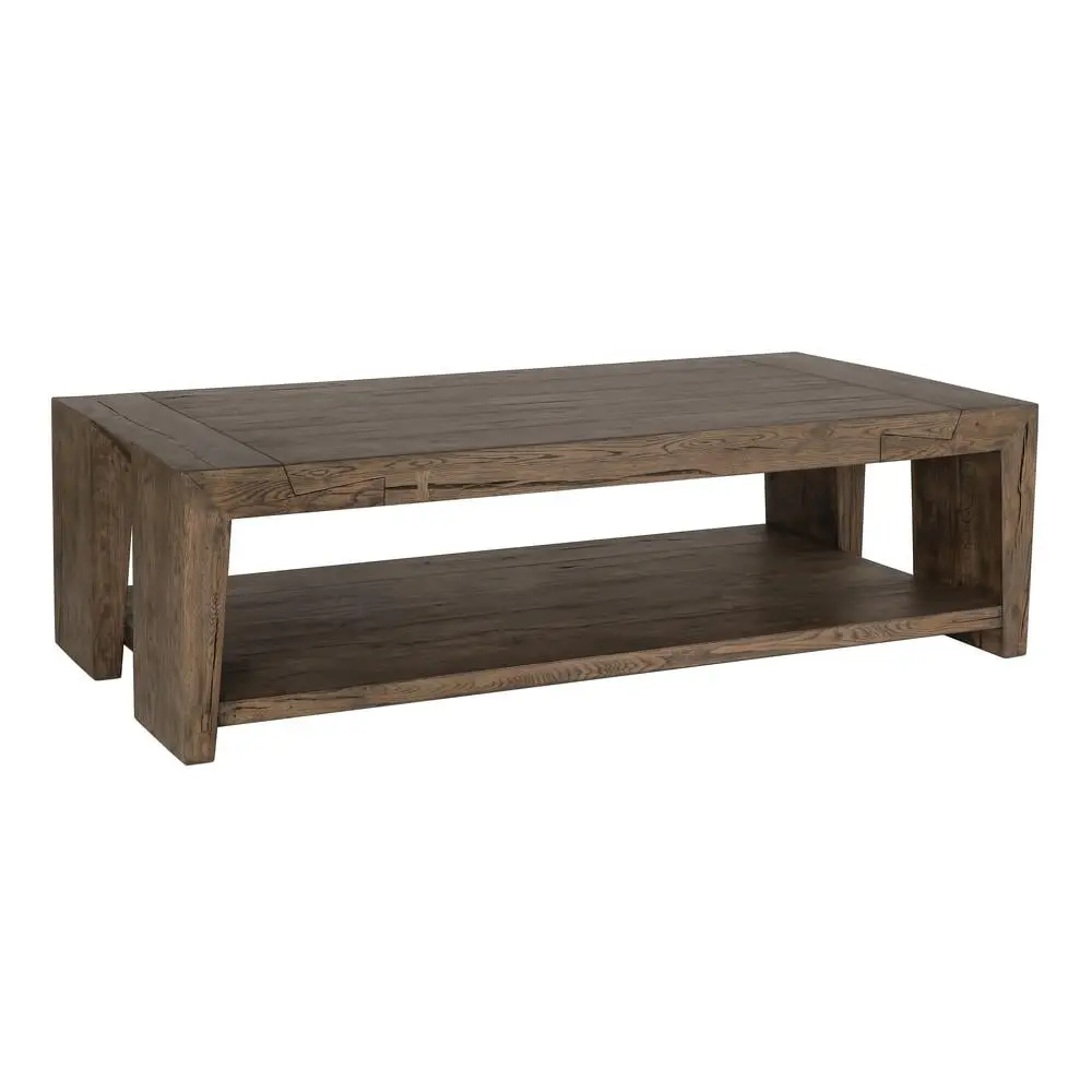Classic Home Troy Oak Coffee Table Antique Brown