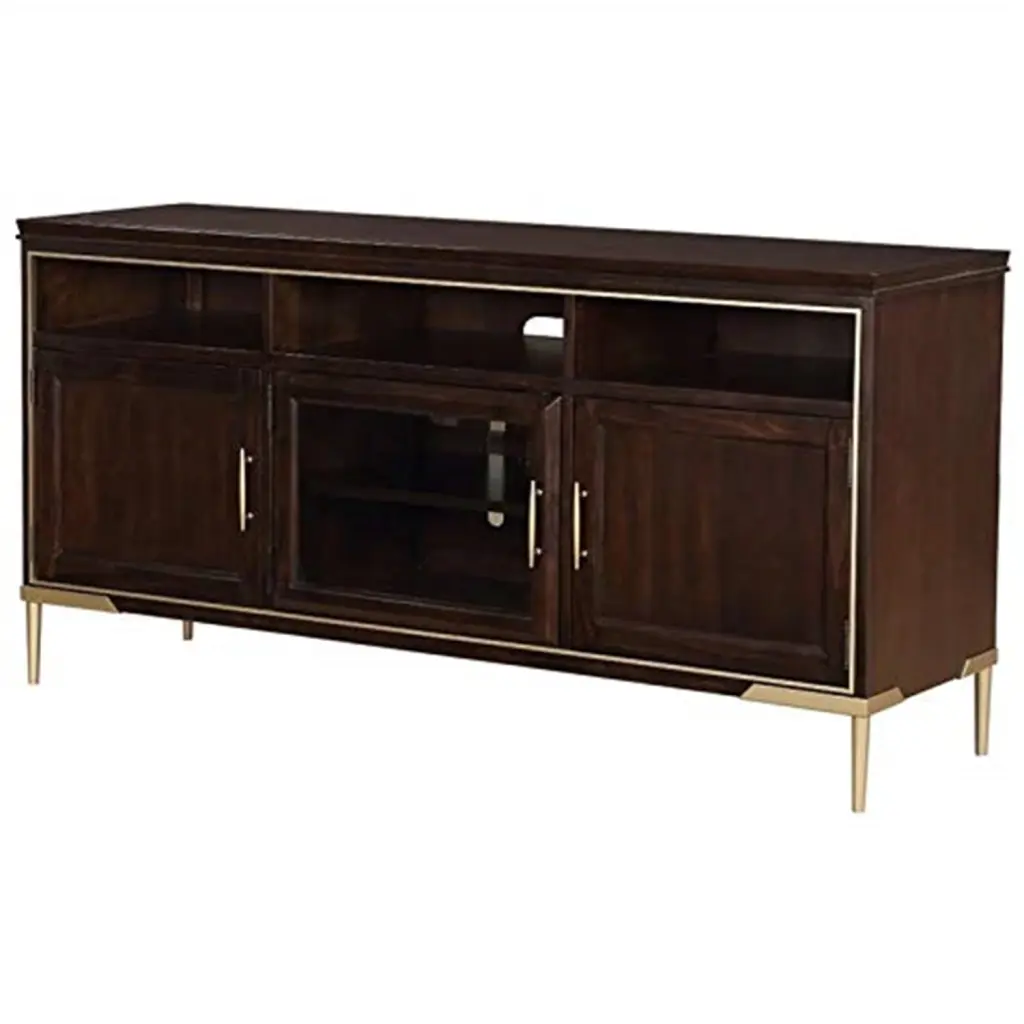 ACME Eschenbach TV Stand Cherry Finish Living Room Entertainment