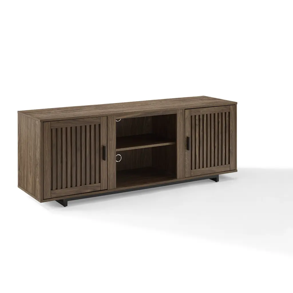 Crosley Furniture Silas Wood TV Stand TVs up to 58 Inches Walnut