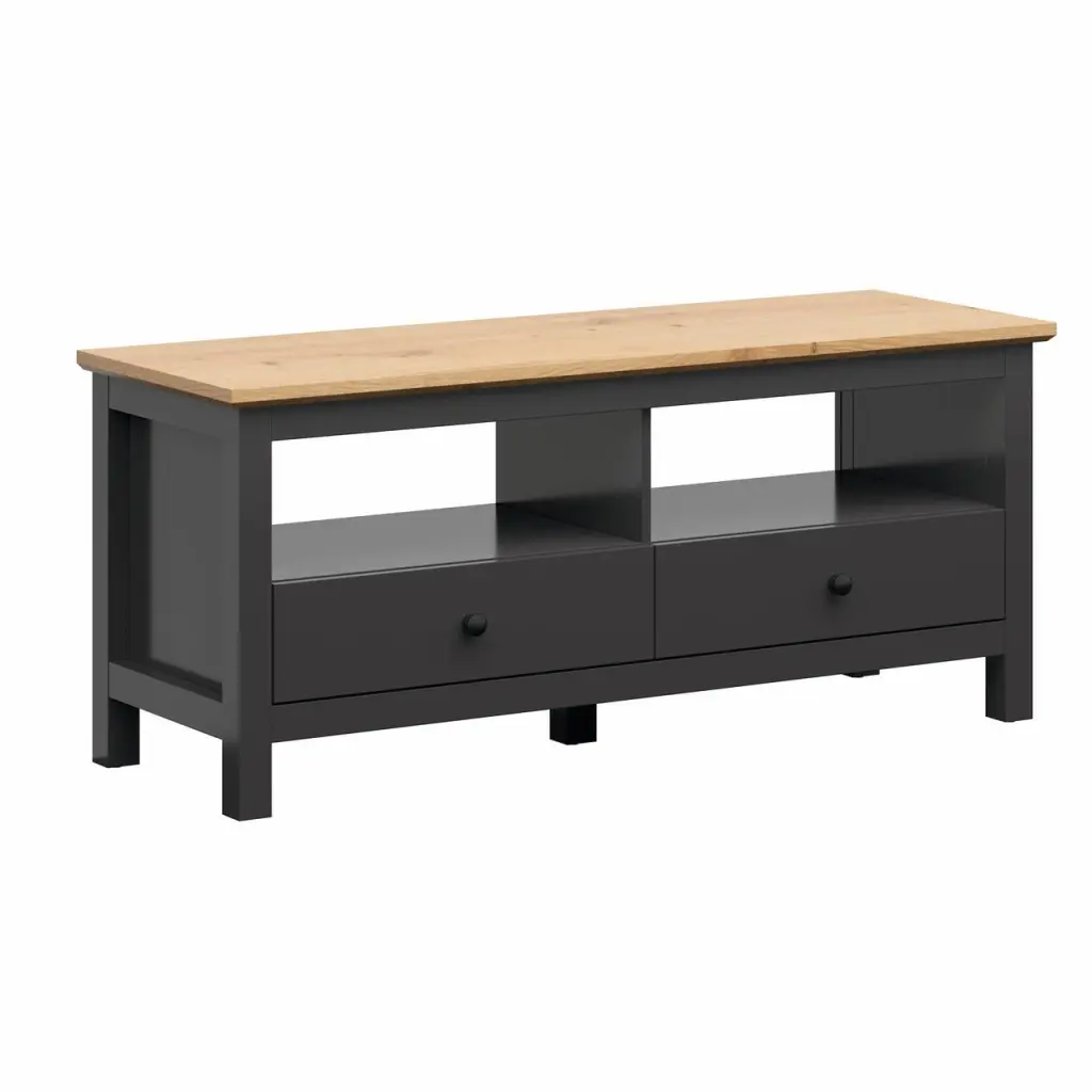 Lifestyle Solutions Coventry Dark Gray TV Stand TVs up to 55