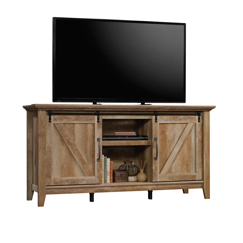 Sauder Dakota Pass TV Stand Craftsman Oak Finish - Entertainment Center TVs up to 70 Inches