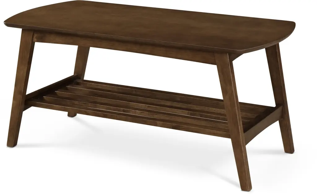 ClickDecor Gaines Coffee Table Brown Wood Living Room Center Table Truly Home