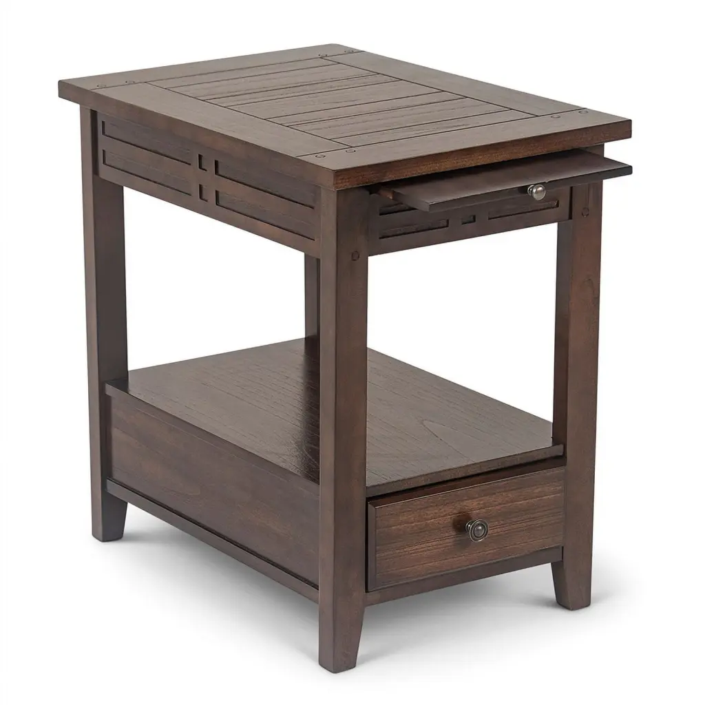 Steve Silver Crestline Transitional Indoor Rectangle 26 Height End Table Brown Steve Silver Company
