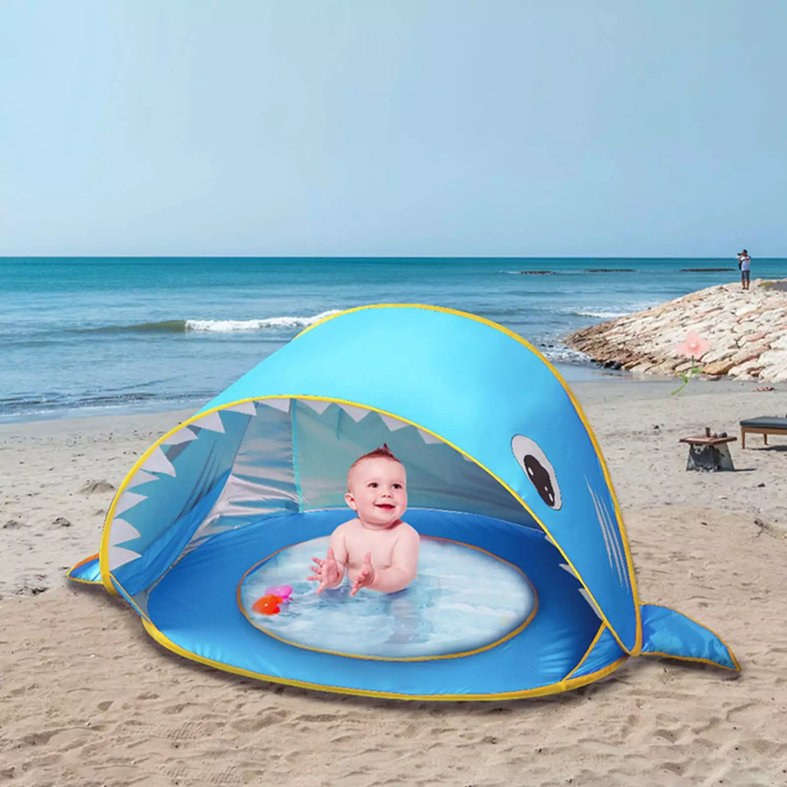 Baby Beach Tent Automatic Quick Opening Portable Sun Shelter Infant