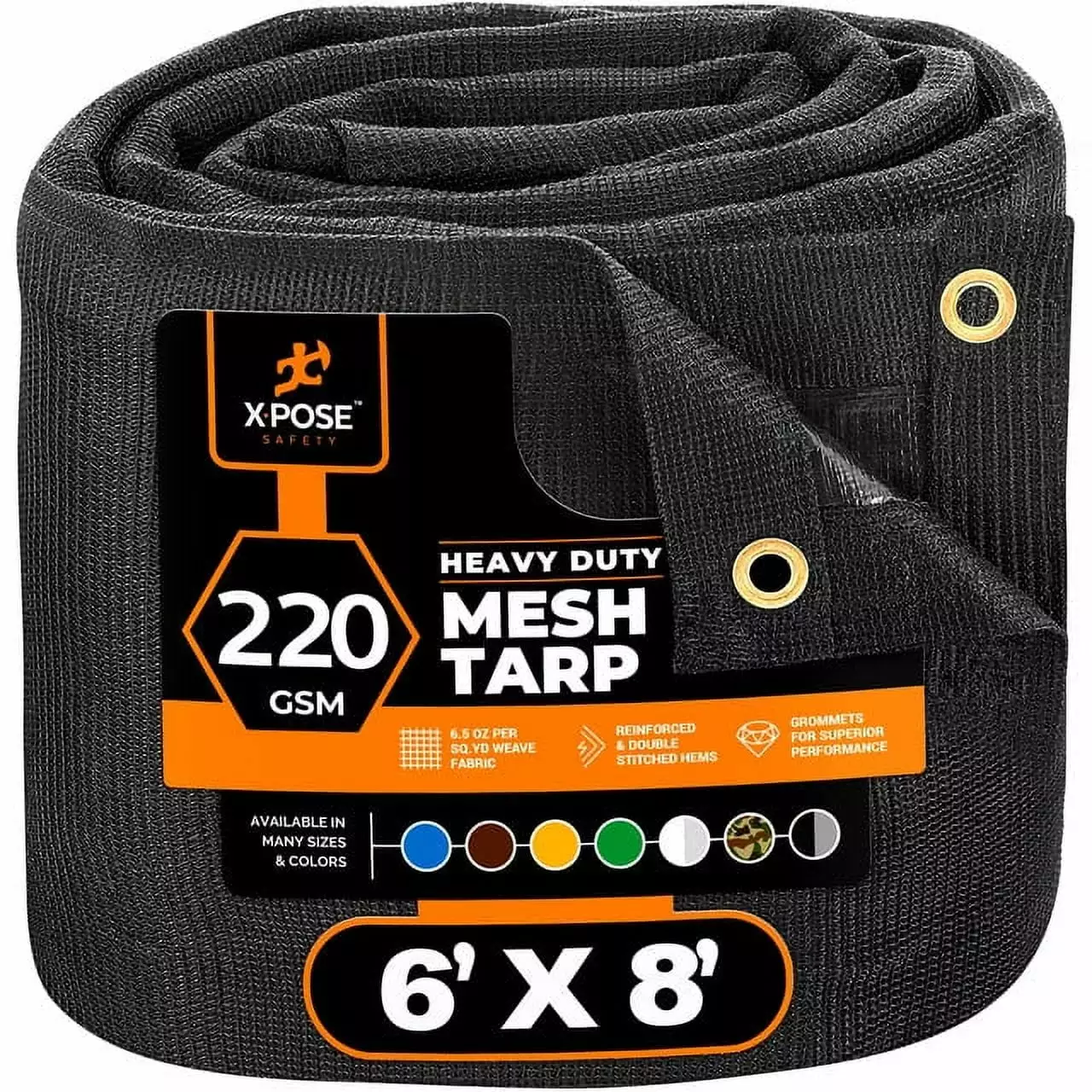 Xpose Safety Heavy Duty Mesh Tarp 6x8 Air Flow Shade Fences Dump Trucks 10