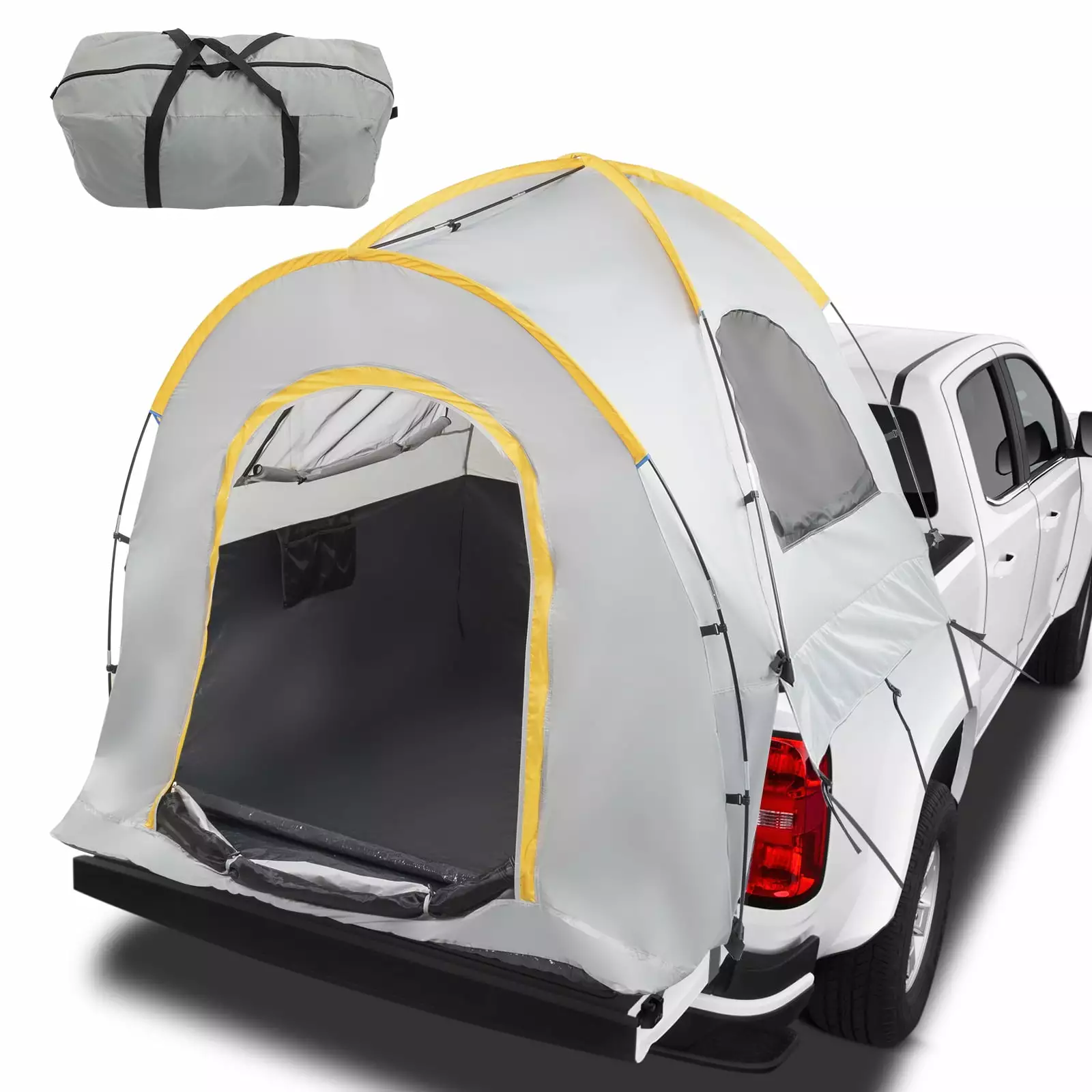 Ktaxon Pickup Truck Tent Waterproof Portable 5.2-5.8 FT Truck Bed Camping 5