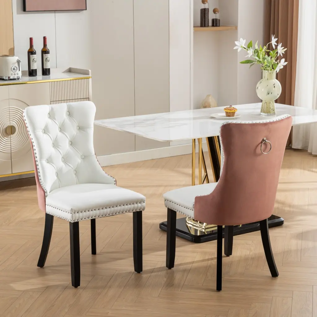 Nikki Collection Modern High End Tufted Solid Timber Contemporary PU Armchair a-a furniture