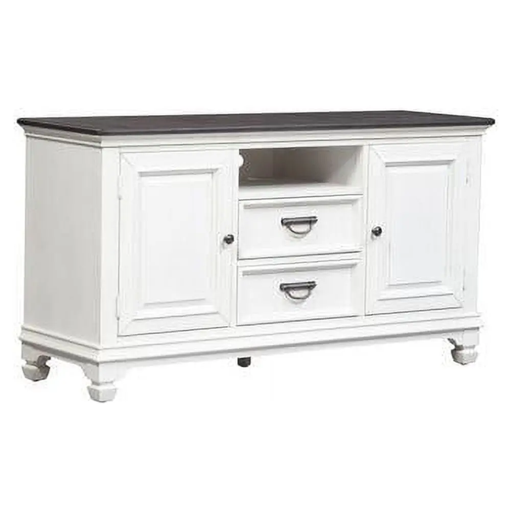 Allyson Park White 56 Inch TV Console Modern Design Liberty Furniture