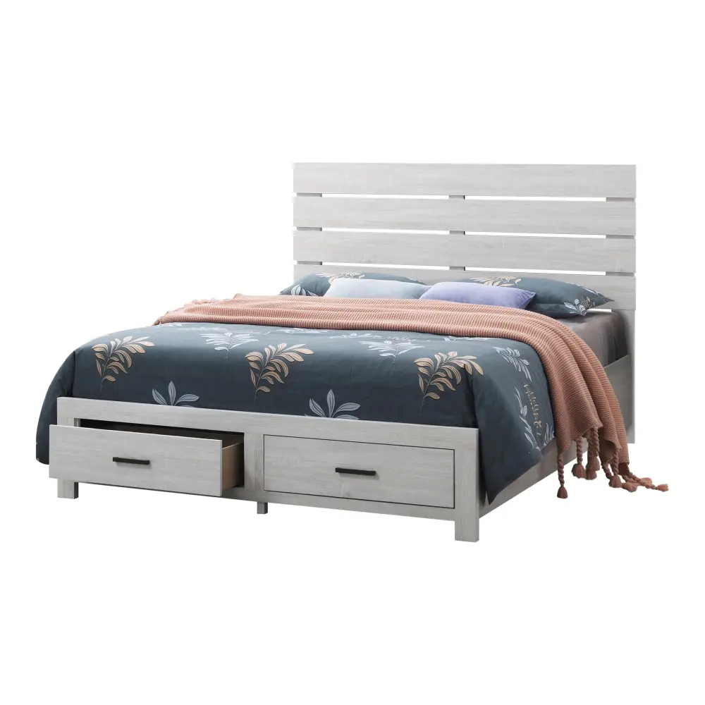 Diamond Modern Furniture COA Brantford Queen Panel Bed Storage 207050Q