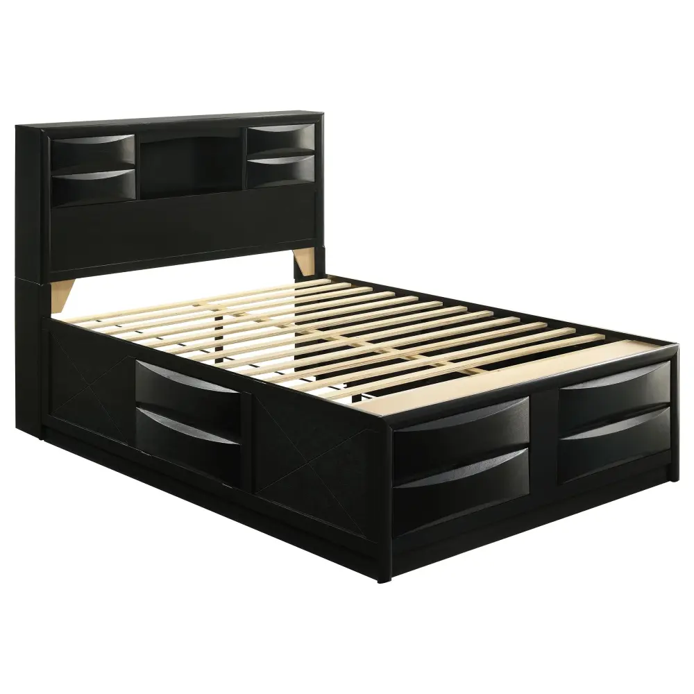 Diamond Modern Furniture COA Briana Queen Bed Storage 202701Q