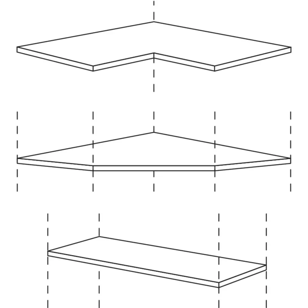nobilia shelf corner wall cabinets EB-WE65 60,9 cm