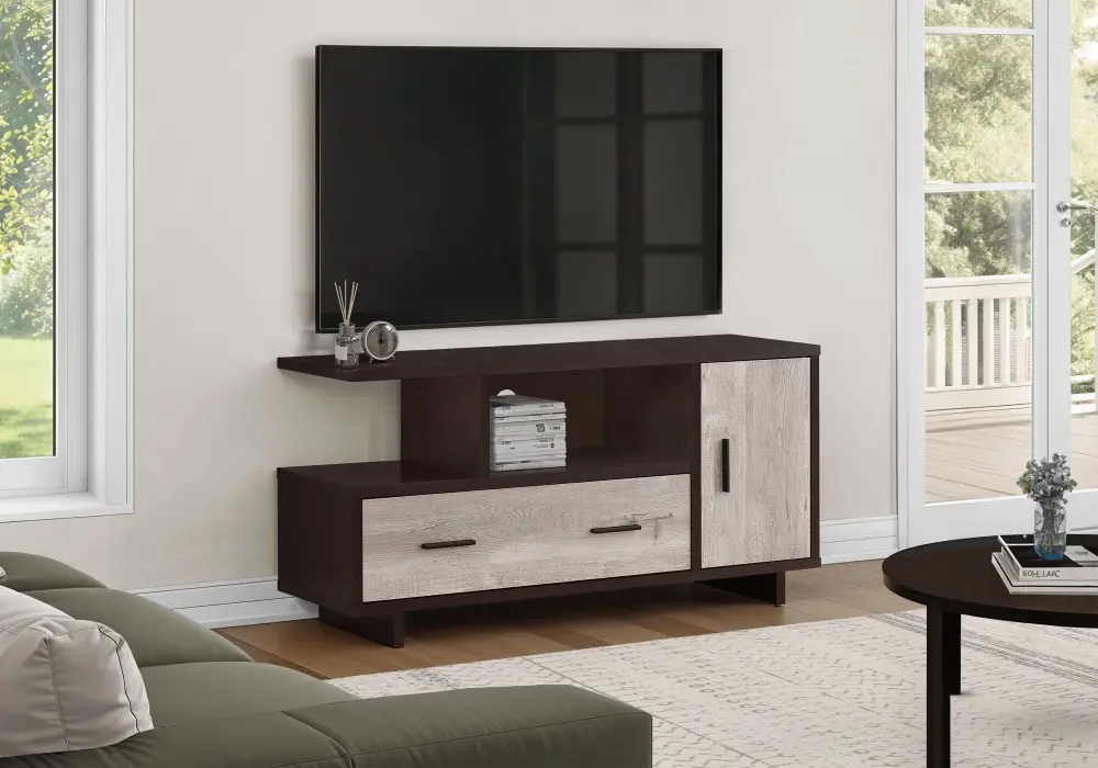 TV Stand, Console, Media Entertainment Center, Storage Cabinet, Drawers, Contemporary & Current