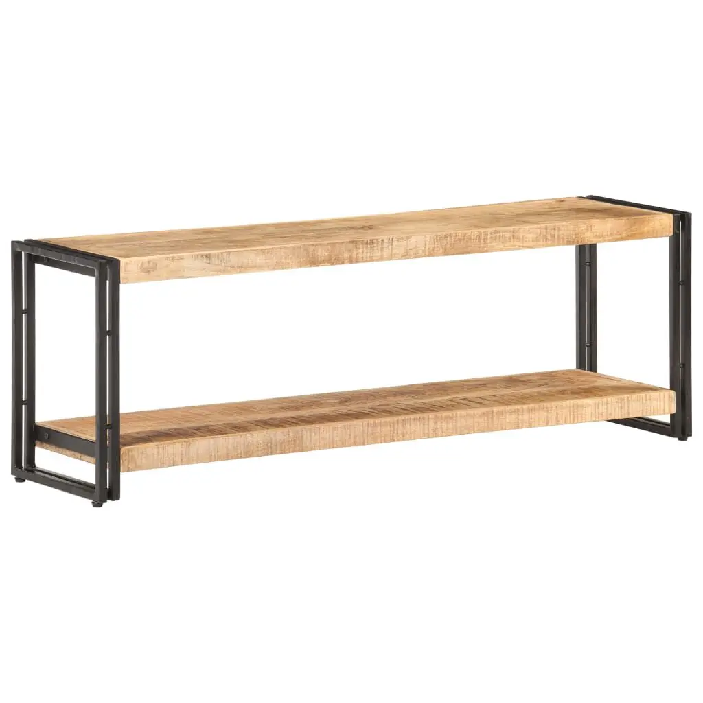 47.2 Inch TV Stand Rough Mango Wood Modern Entertainment Center