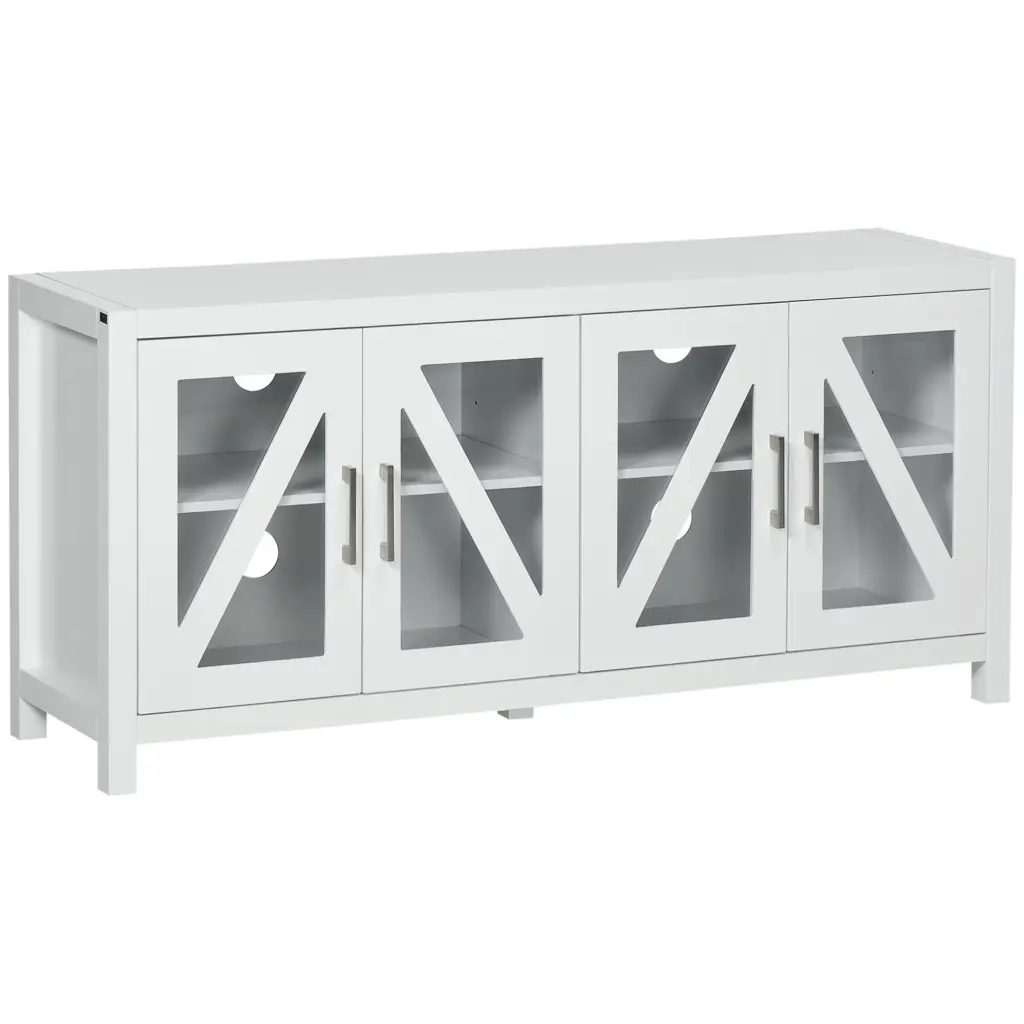 Homcom TV Cabinet Stand TVs Up To 58 Inches Entertainment Center aosom business