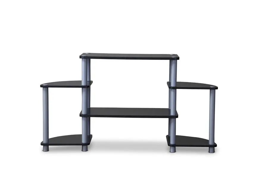 Baxton Studio Orbit 42 Inch Black and Gray TV Stand