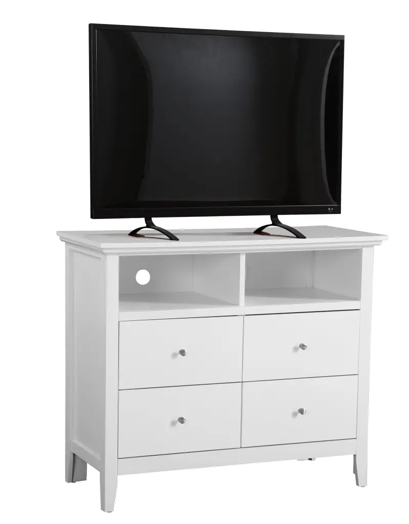Hammond G5490 TV Media Chest White Particle Board Entertainment Center glory furniture