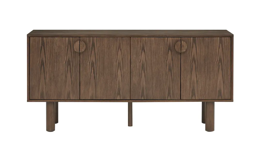 67.5" Accent Cabinet Walnut Hue TV Stand Storage haiyi furniture