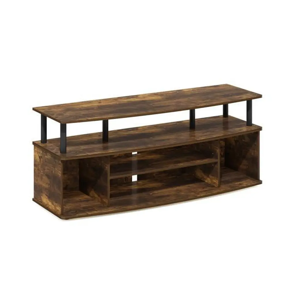 JAYA Large Entertainment Center 55 Inch TV Amber Pine Black TV Cabinet Lauren Ralph Lauren