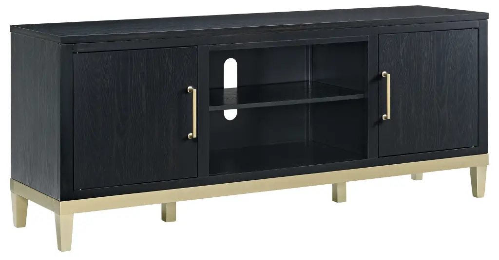 Martin Svensson Home Manhattan Solid Wood TV Stand Black Coffee