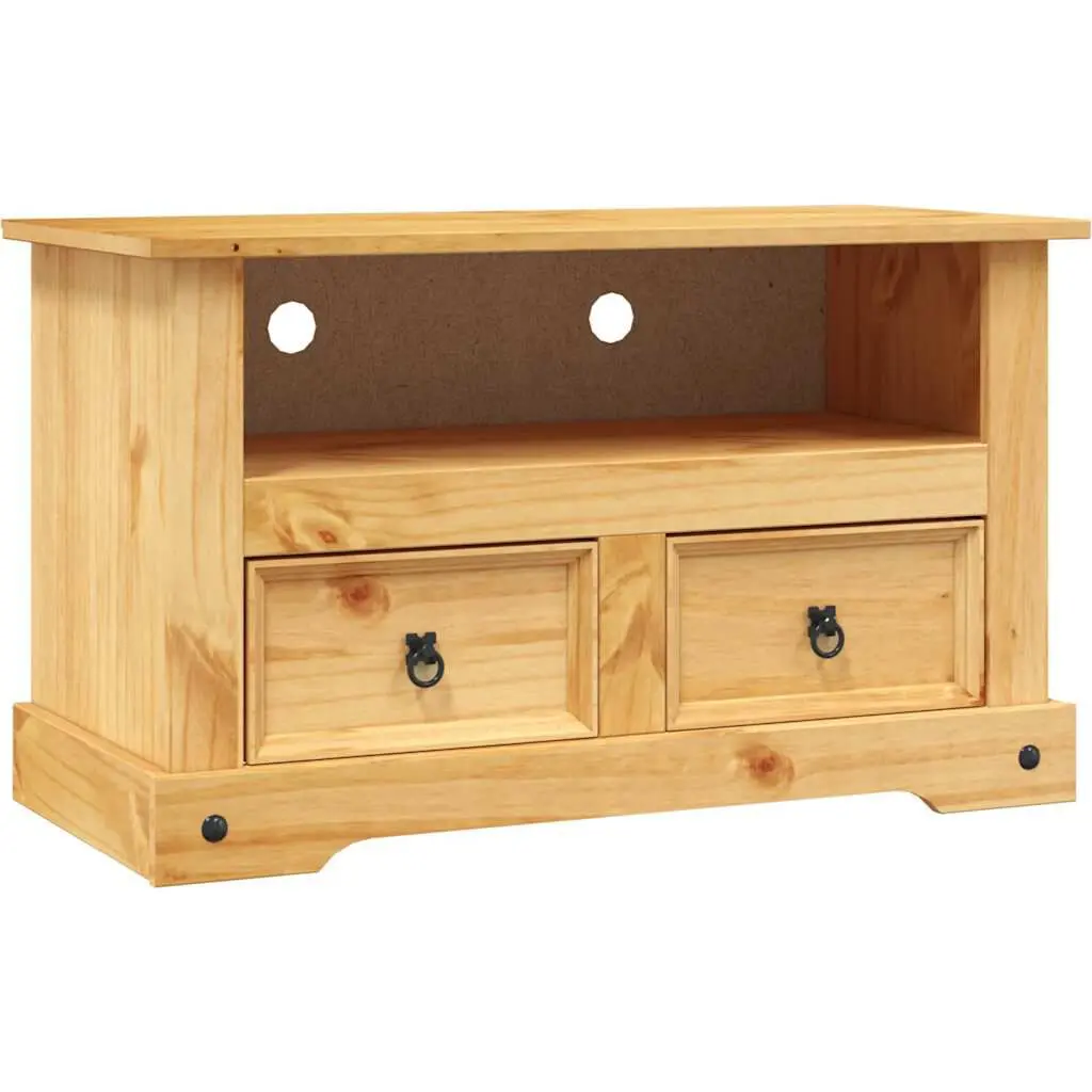 Mexican Pine TV Stand Corona Range 35.8x16.9x22 Inches Entertainment Center