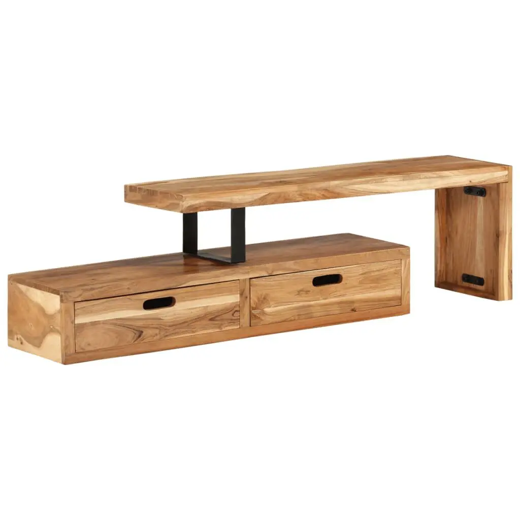 Solid Wood Acacia TV Stand Living Room