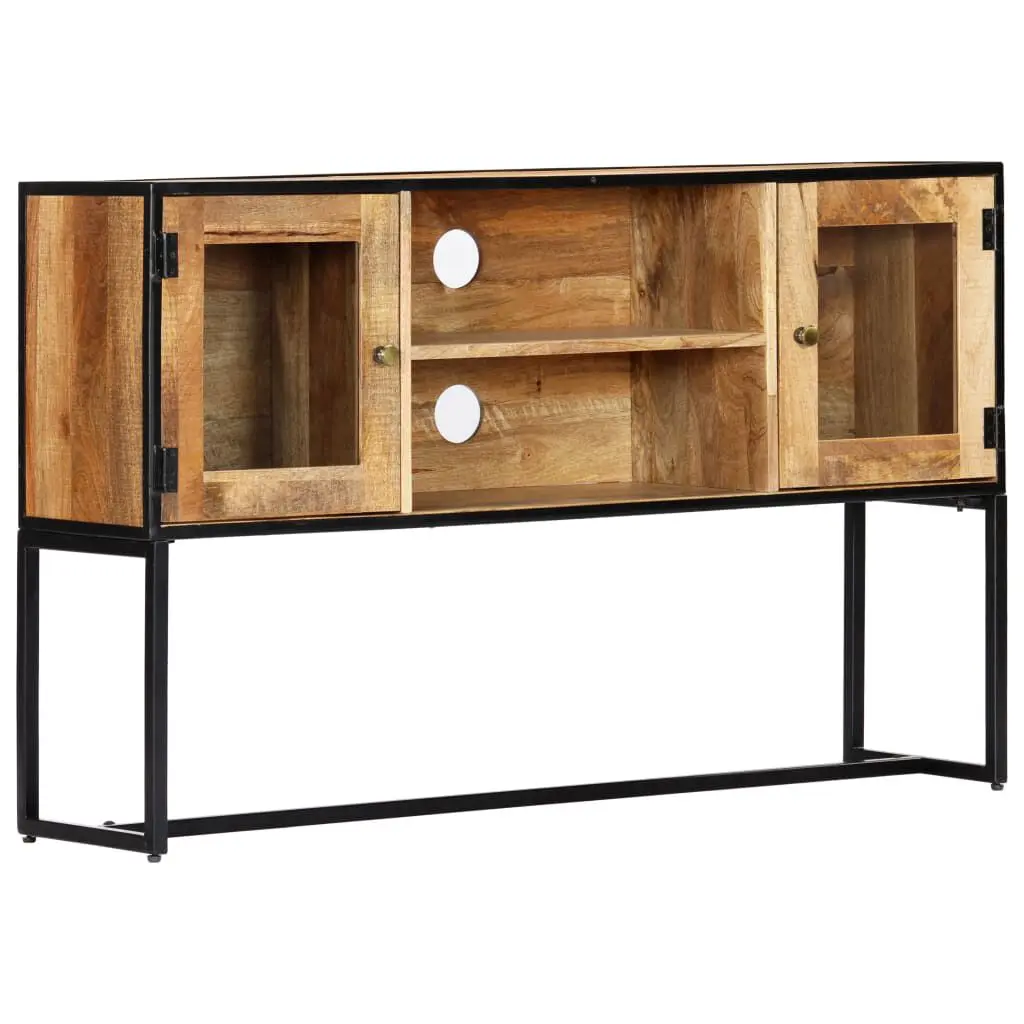 TV Stand 47.2x11.8x29.5 Inches Solid Wood Reclaimed Tall Media Console