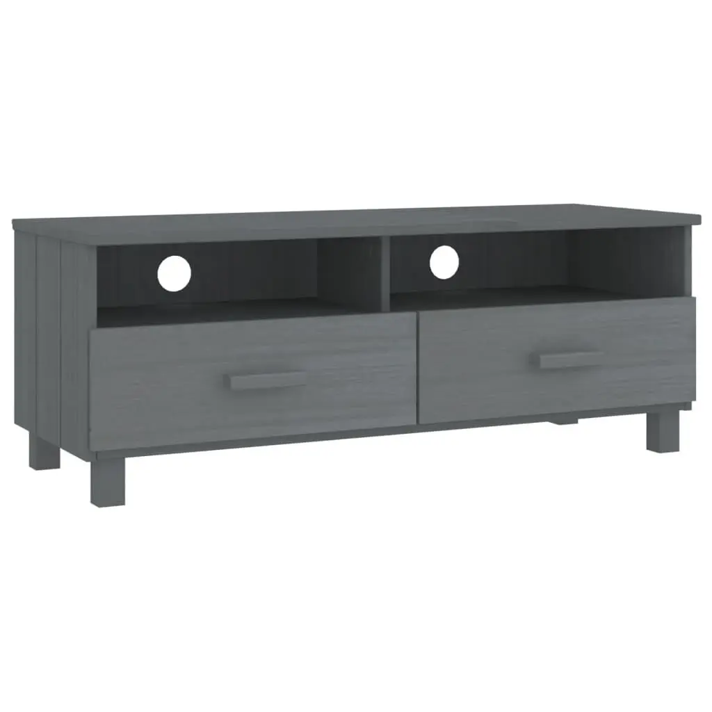 TV Stand HAMAR Dark Gray 41.7x15.7x15.7 Inches Solid Wood Pine