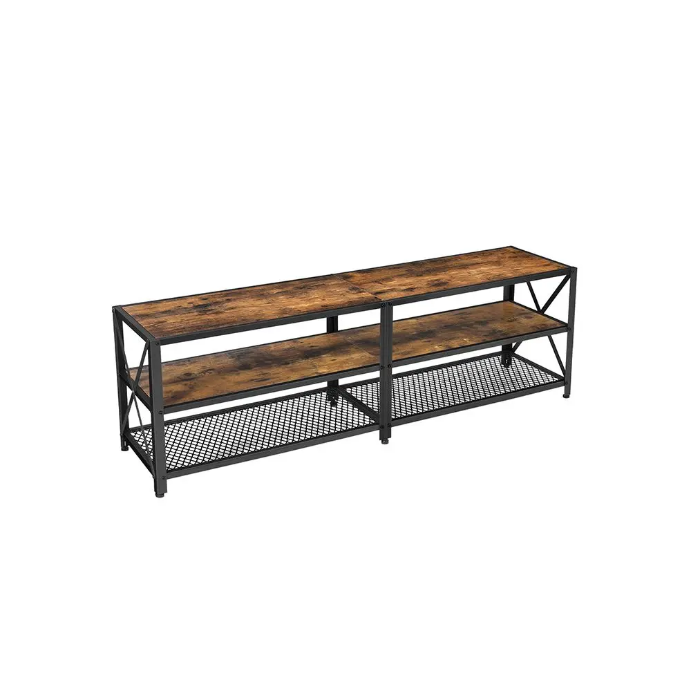 TV Stand 60-Inch TV Open Shelves and Cable Management VASAGLE