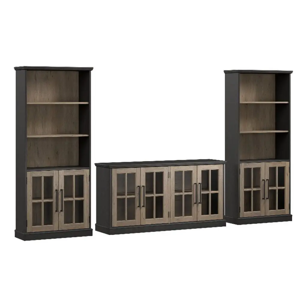 Westbrook 60W TV Stand 75 Inch TV Bookcases Bush Furniture