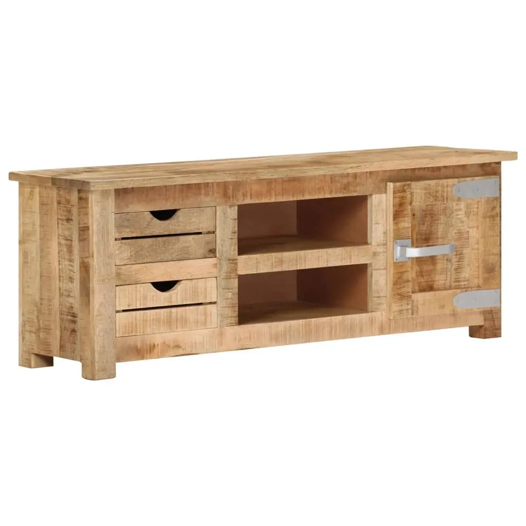 43.3x11.8x15.7 Inch Rough Mango Wood TV Stand