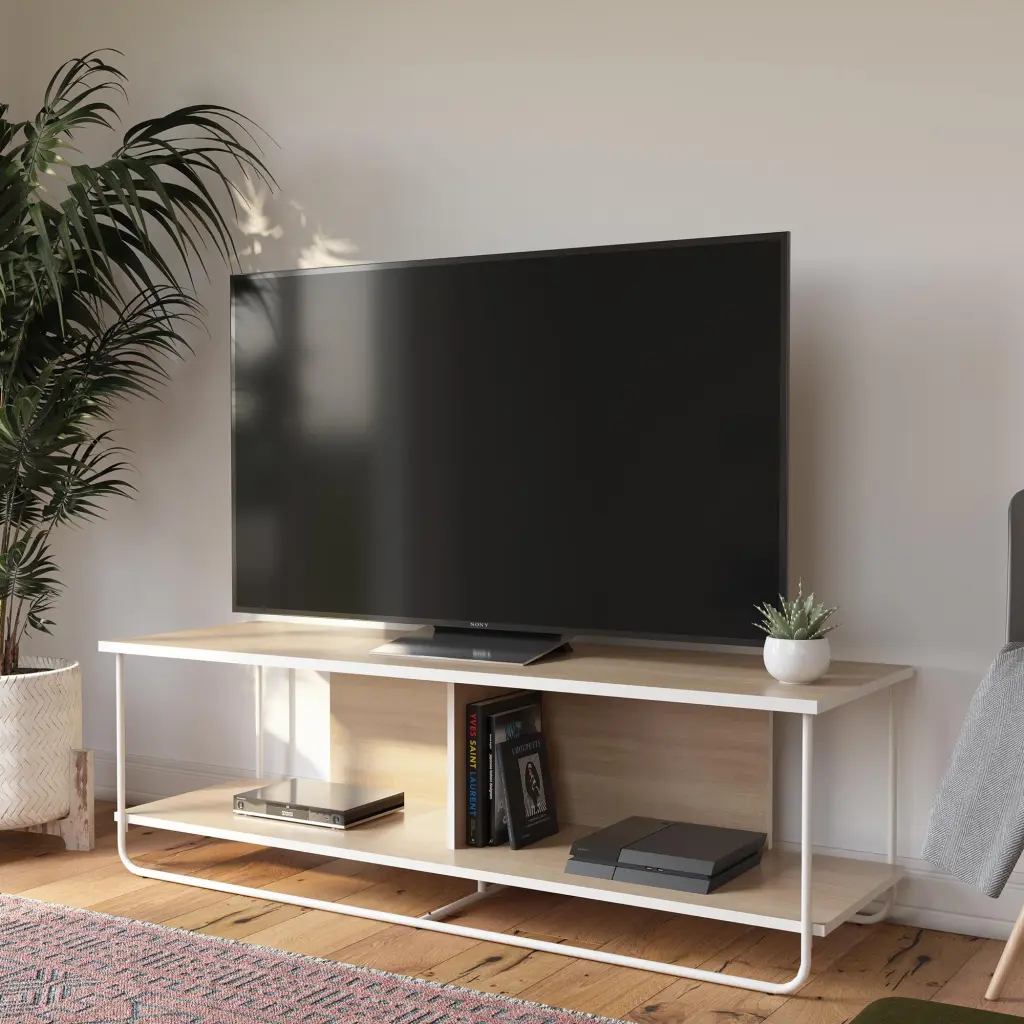 Ameriwood Home Kently TV Stand TVs Up to 70 Inches Natural