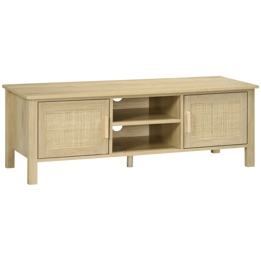 Homcom Boho Tv Stand 60 Inch Television Entertainment Center Storage aosom business