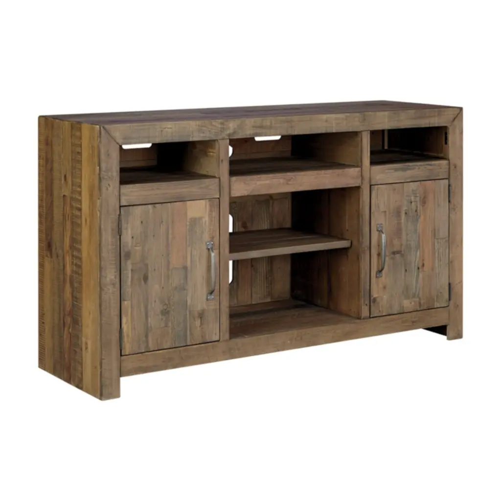 Ashley Furniture Sommerford 62 Inch TV Stand Rustic Gray and Brown