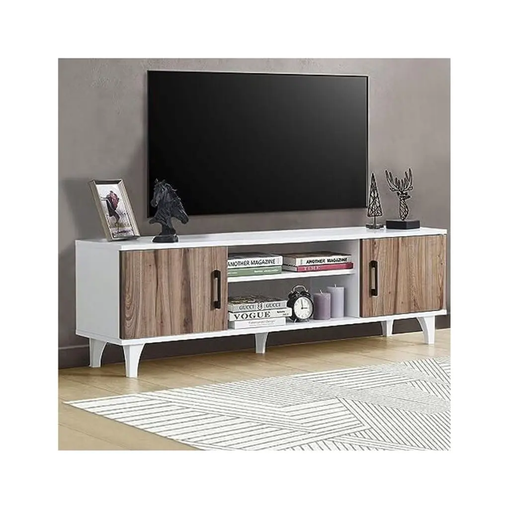 Atelier Mobili Mid Century Modern TV Stand 55 Inch TV Entertainment Center