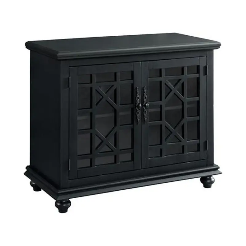 Bowery Hill Modern Contemporary 38 Inch Antique Black TV Stand