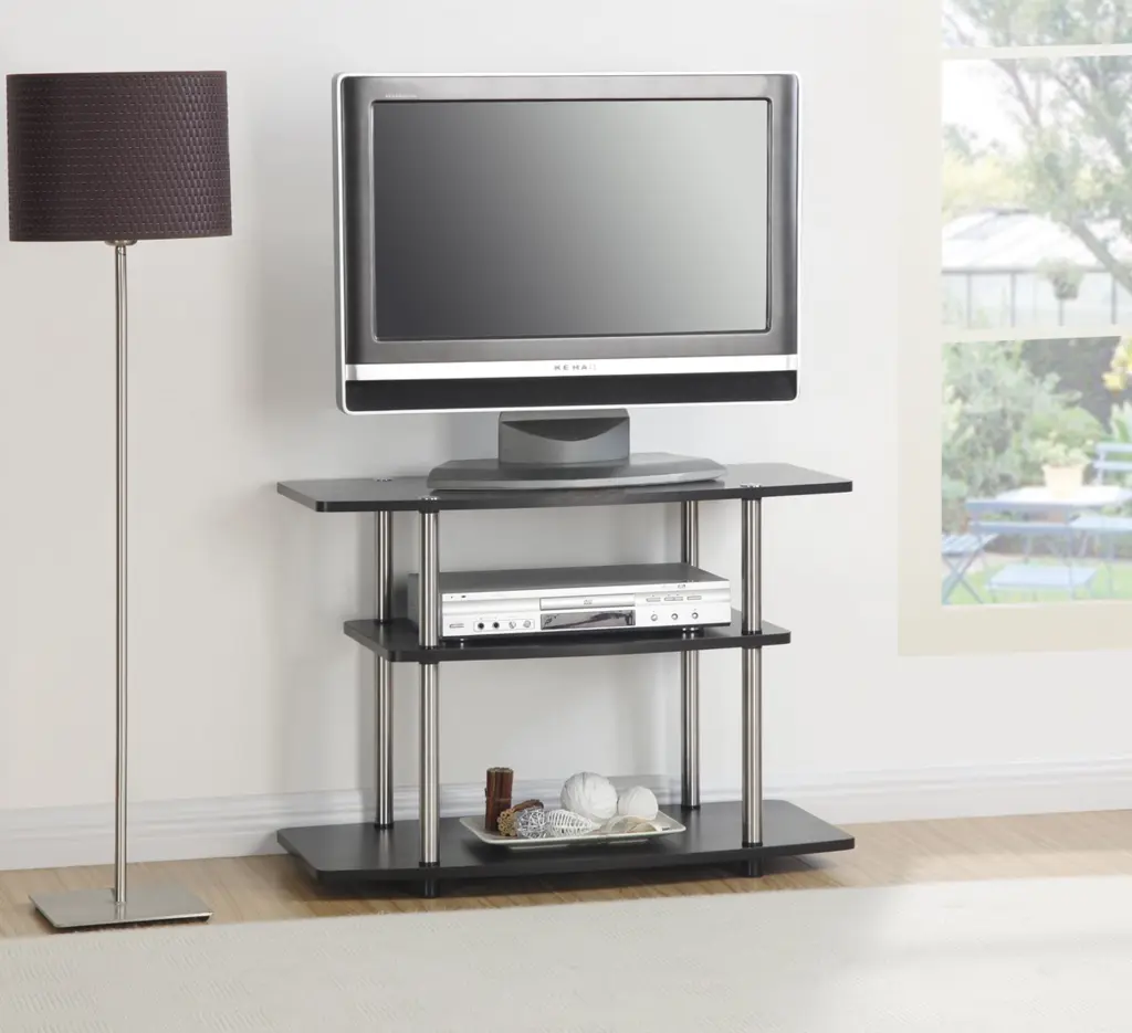 Convenience Concepts Designs2Go No Tools 37-inch 3 Tier TV Stand Espresso Finish