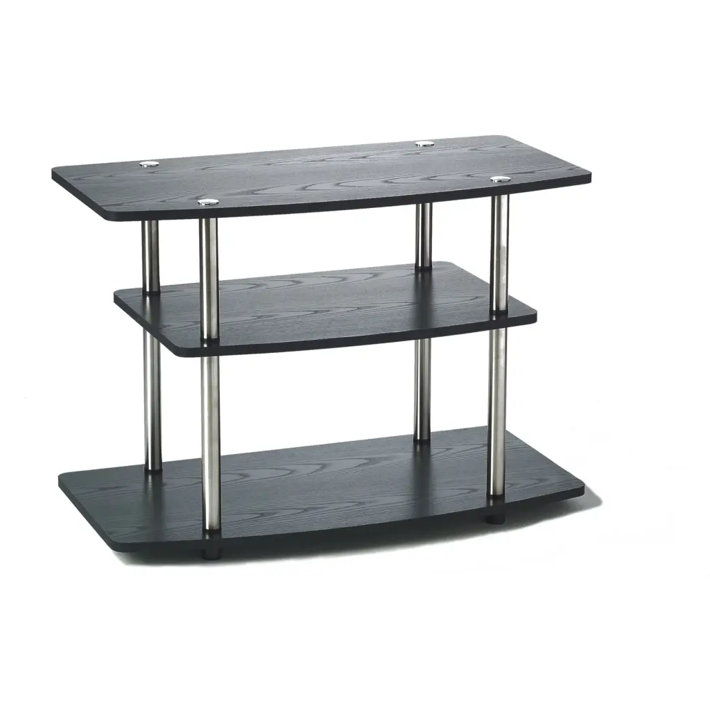 Ergode Designs2Go 3 Tier TV Stand Contemporary Style Open Concept Durable Easy Assembly