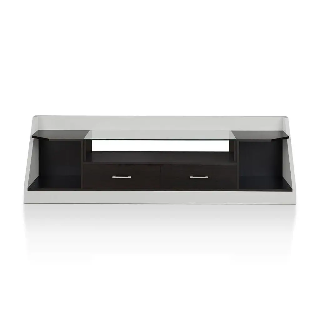 Furniture America Ardmore Modern Wood 70-Inch TV Stand Espresso Living Room