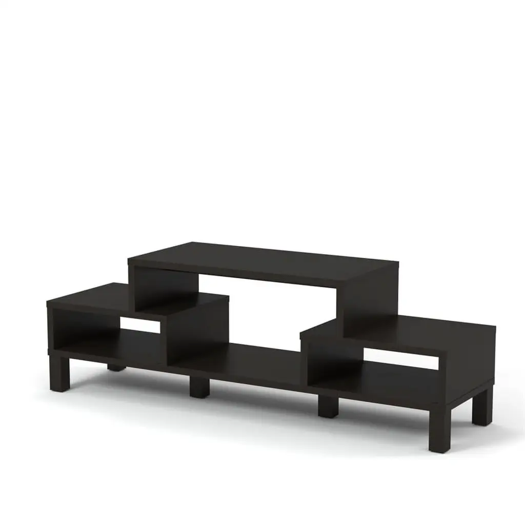 Furniture America Merino Modern Wood 60-Inch TV Stand Brown