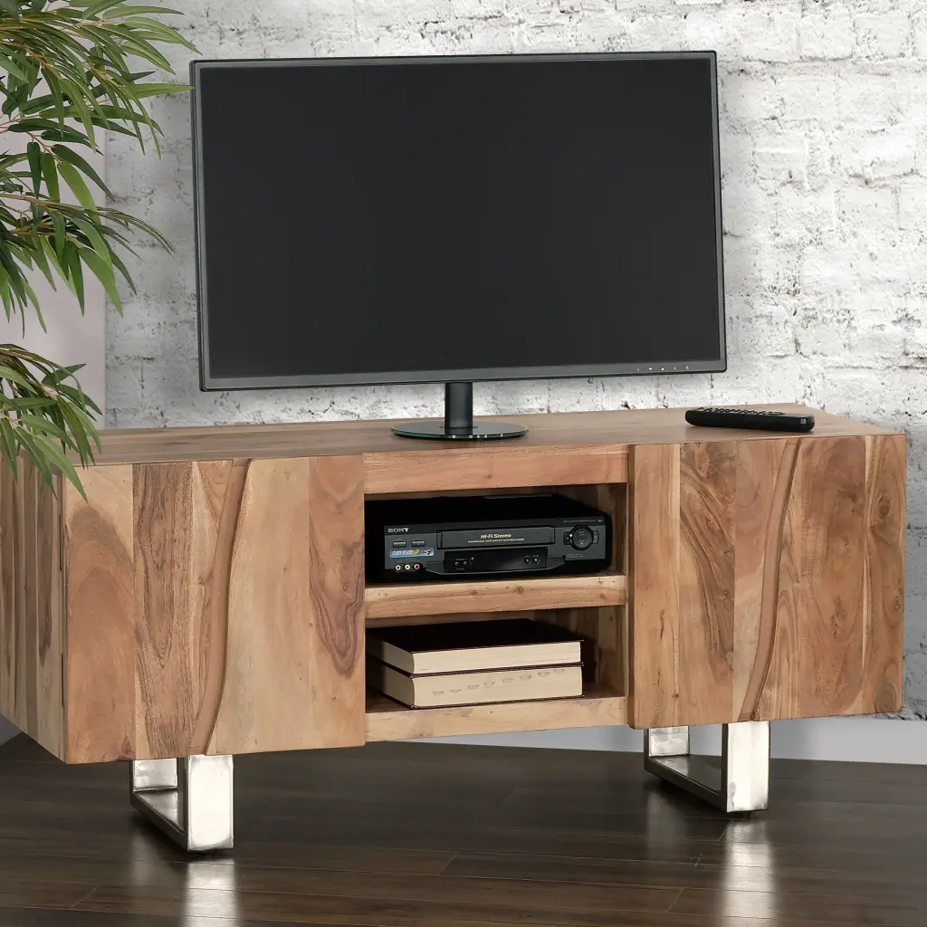 53 Inch Solid Acacia Timber TV Stand Media Console TVs Up to 60 Inches kanepe