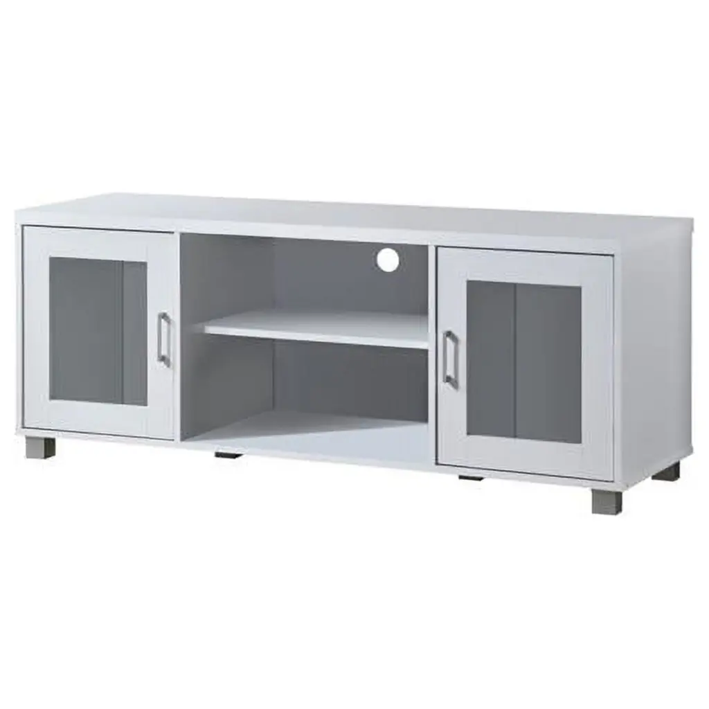 21.6 x 17.1 x 57 Inch White Entertainment Center TV Stand MadeToOrder